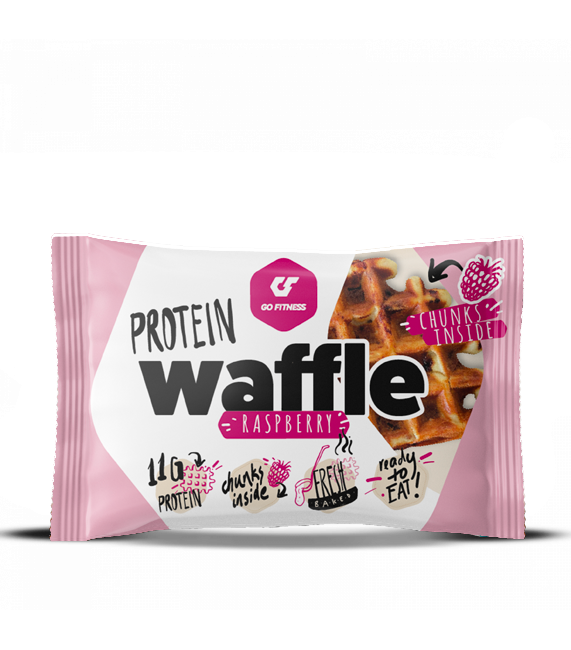 protein waffle lampone go fitness